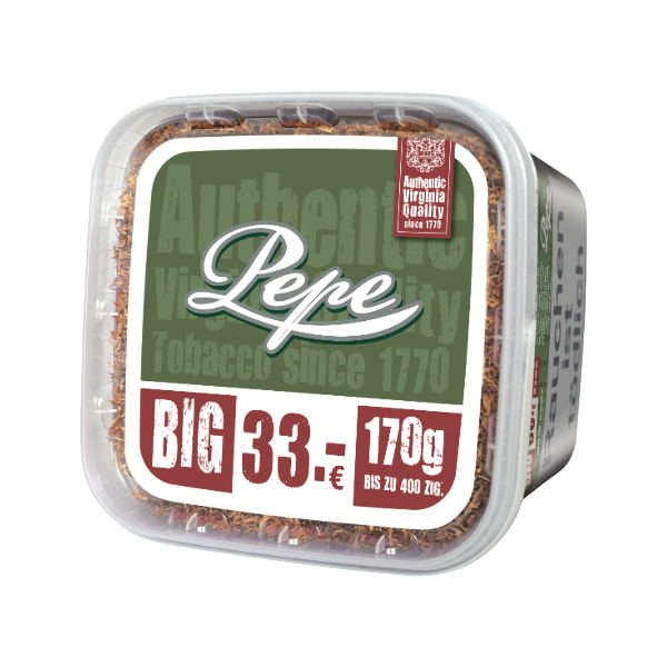 Pepe Rich Green Volumentabak Big Box 1 x 170g Tabak Pepe Rich Green Volumentabak Big Box 1 x 170g Tabak
